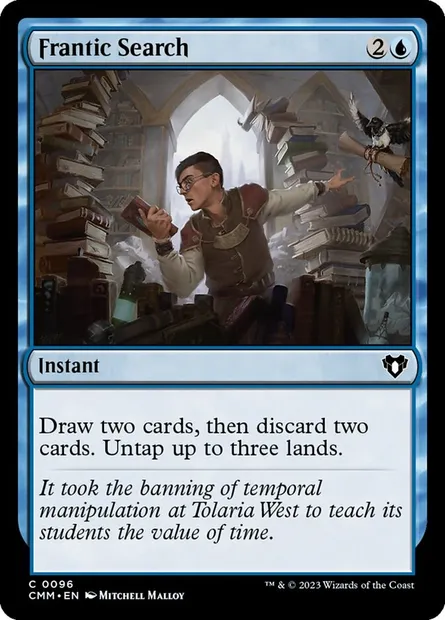 Frantic Search, Magic card CMM 96 — Commander Masters set