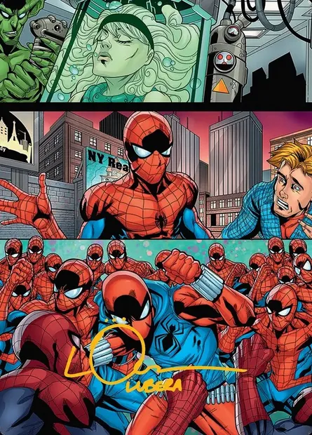 The Clone Saga // The Clone Saga, Magic card ASPM 42 — Marvel's Spider-Man Art Series set