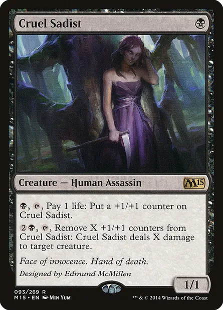 Cruel Sadist, Magic card M15 93 — Magic 2015 set