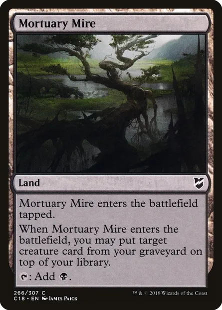Mortuary Mire, Magic card C18 266 — Commander 2018 set