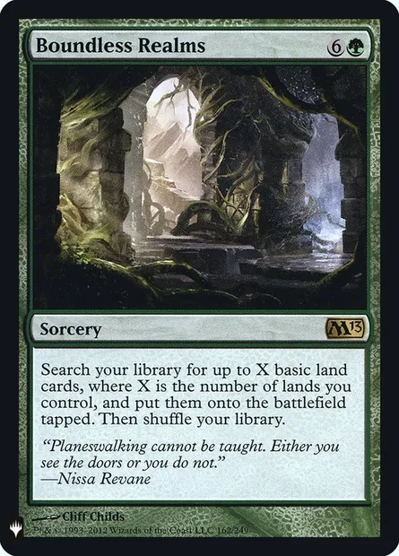 Boundless Realms, Magic card PLST M13-162 — The List set