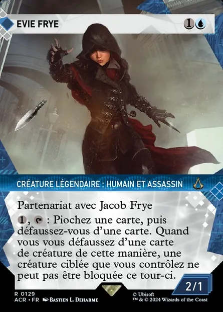 Evie Frye, carte Magic ACR 129 — extension Assassin's Creed