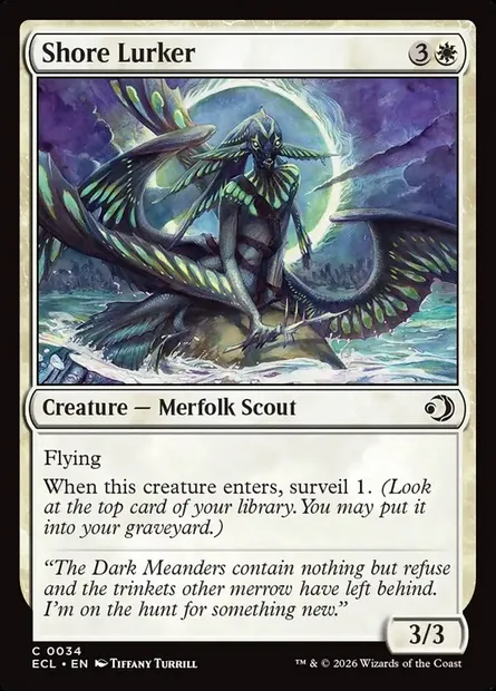 Shore Lurker, Magic card ECL 34 — Lorwyn Eclipsed set