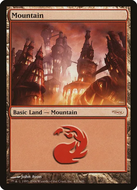Mountain, Magic card PAL06 4 — Arena League 2006 set