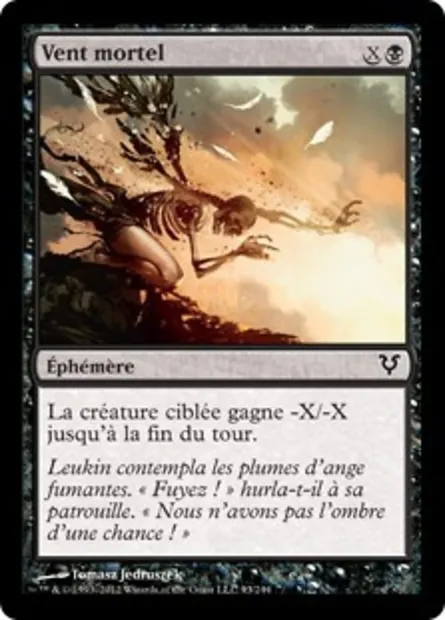 Vent mortel, carte Magic AVR 93 — extension Avacyn ressuscitée