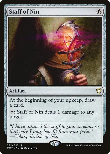 Bâton de Nin, carte Magic CM2 221 — extension Commander Anthology Volume II