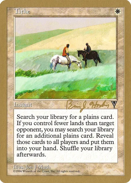 Dîme, carte Magic WC98 bh23a — extension World Championship Decks 1998