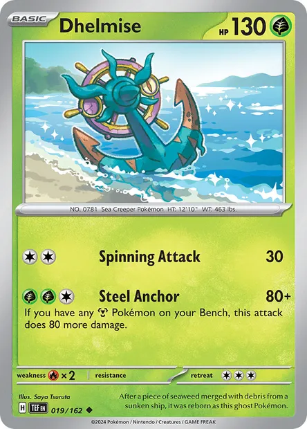 Dhelmise, Pokémon card TEF 019 — Temporal Forces set