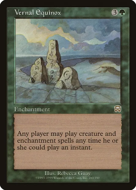 Vernal Equinox, Magic card MMQ 283 — Mercadian Masques set