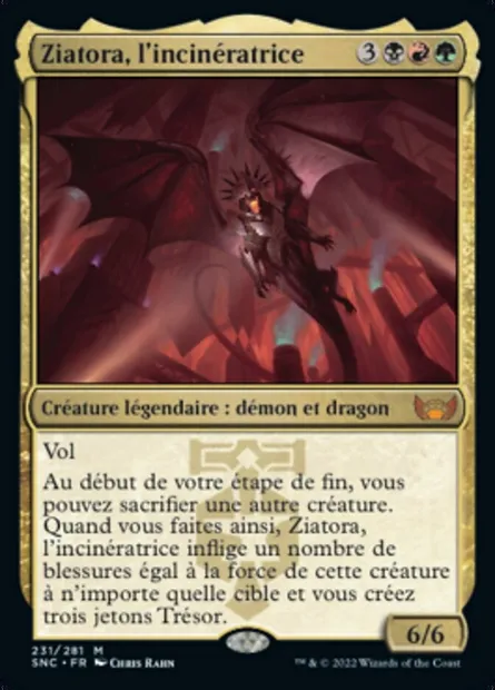 Ziatora, l'incinératrice, carte Magic SNC 231 — extension Les rues de la Nouvelle-Capenna