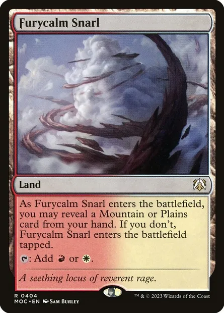 Furycalm Snarl, Magic card MOC 404 — March of the Machine Commander set