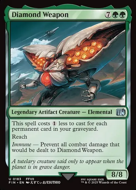 Diamond Weapon, Magic card FIN 183 — Final Fantasy set