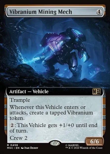 Vibranium Mining Mech, Magic card MSC 458 — Marvel Super Heroes Commander set