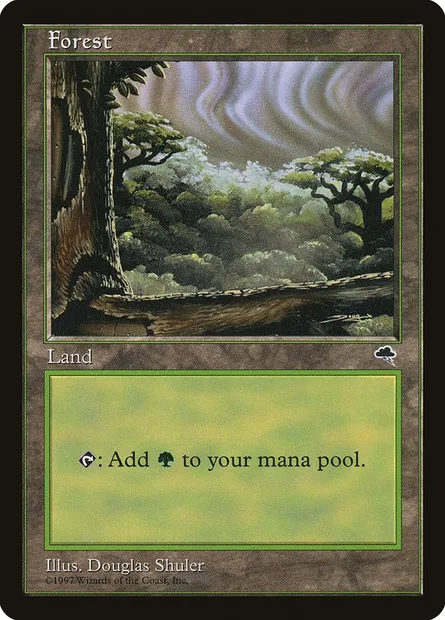 Forest, Magic card TMP 349 — Tempest set
