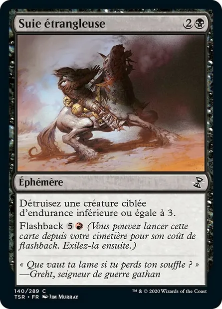 Suie étrangleuse, carte Magic TSR 140 — extension Spirale Temporelle Remastered