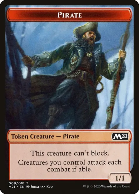 Pirate, Magic card TM21 9 — Core Set 2021 Tokens set