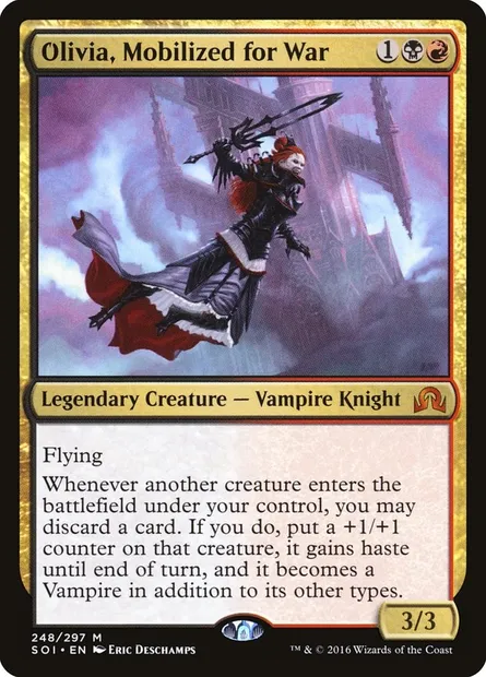 Olivia, Mobilized for War, Magic card SOI 248 — Shadows over Innistrad set