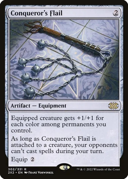 Conqueror's Flail, Magic card 2X2 302 — Double Masters 2022 set