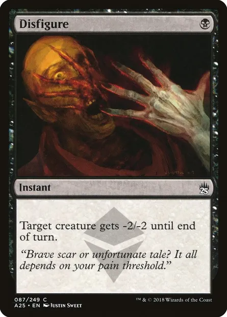 Défiguration, carte Magic A25 87 — extension Masters 25