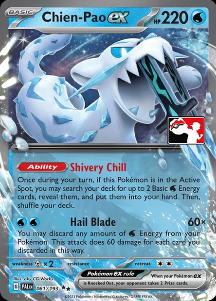 Chien-Pao ex, Pokémon card PPS 061-2 — Play! Pokémon Prize Pack Series set