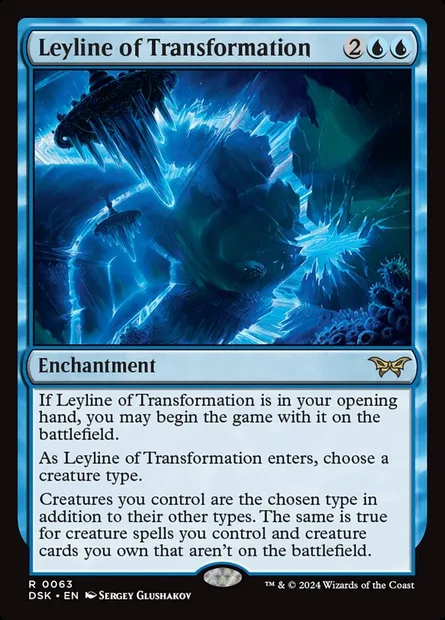 Leyline of Transformation, Magic card DSK 63 — Duskmourn: House of Horror set