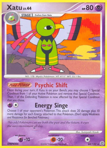 Xatu, Pokémon card SW 44 — Secret Wonders set
