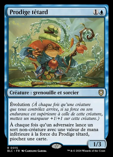 Prodige têtard, carte Magic BLC 15 — extension Bloomburrow Commander