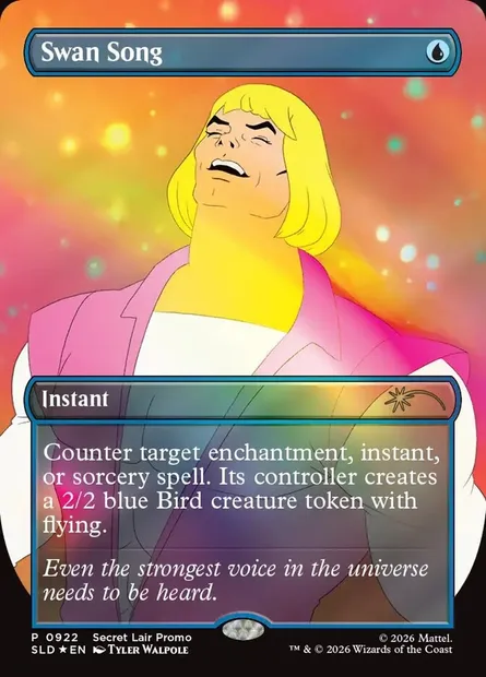 Chant du cygne, carte Magic SLD 922 — extension Secret Lair Drop