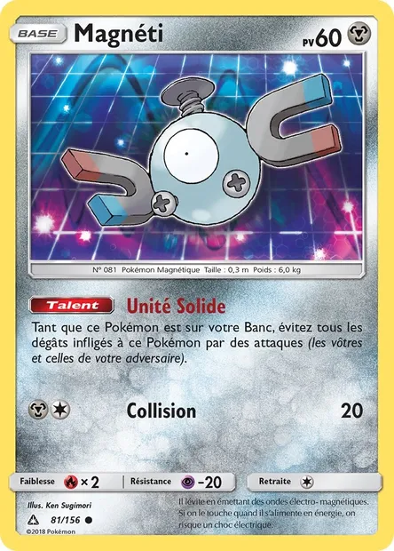 Magnéti, carte Pokémon UPR 81 — extension Ultra-Prisme