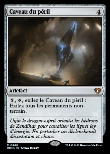 Caveau du péril, carte Magic CMM 968 — extension Commander Masters