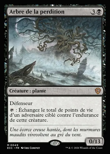Arbre de la perdition, carte Magic ECC 49 — extension Lorwyn Eclipsed Commander