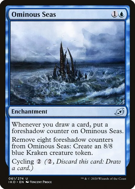 Ominous Seas, Magic card IKO 61 — Ikoria: Lair of Behemoths set