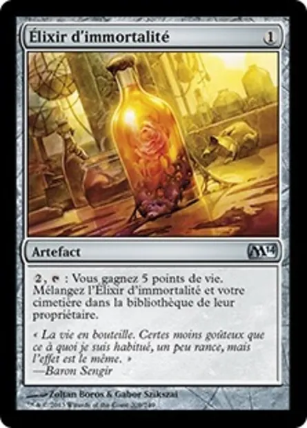 Élixir d'immortalité, carte Magic M14 209 — extension Magic 2014