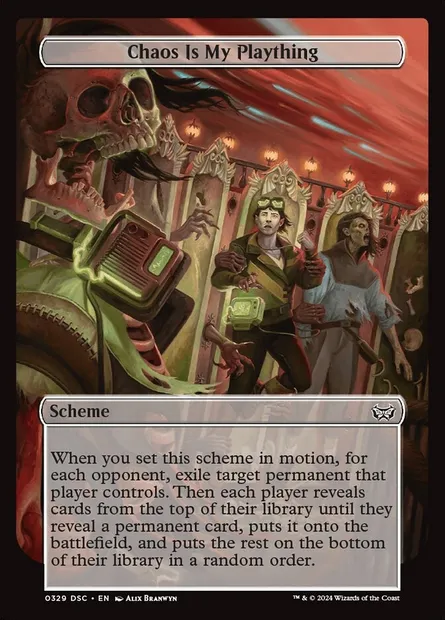 Chaos Is My Plaything, Magic card DSC 329 — Duskmourn: House of Horror Commander set
