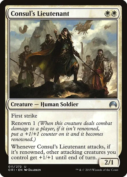 Consul's Lieutenant, Magic card ORI 11 — Magic Origins set