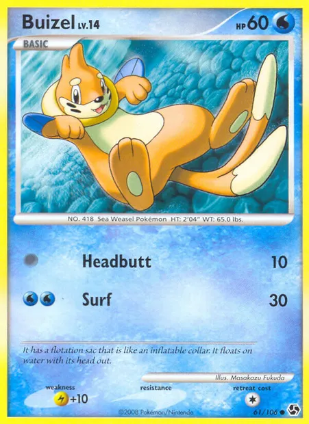 Mustébouée, carte Pokémon GE 61 — extension Duels au Sommets