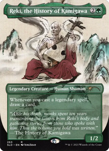 Reki, l'Histoire de Kamigawa, carte Magic SLD 263 — extension Secret Lair Drop