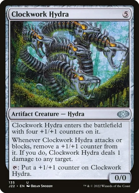 Clockwork Hydra, Magic card J22 135 — Jumpstart 2022 set