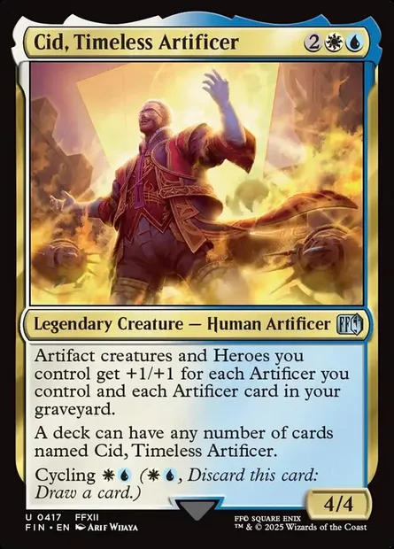 Cid, Timeless Artificer, Magic card FIN 417 — Final Fantasy set