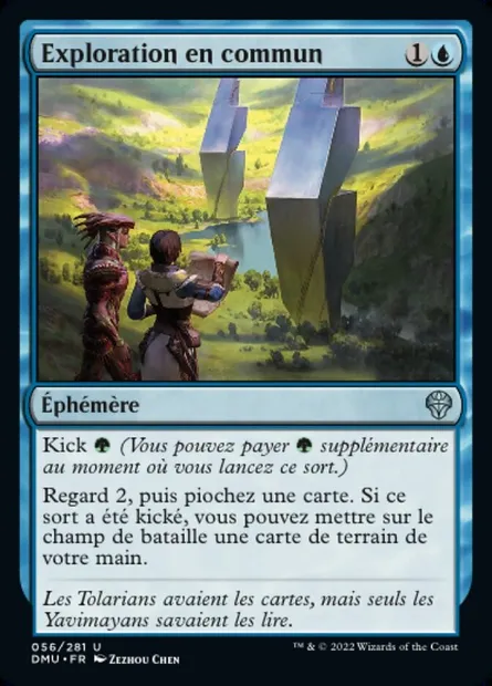 Exploration en commun, carte Magic DMU 56 — extension Dominaria Uni