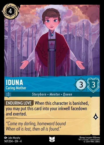 Iduna - Caring Mother, Disney Lorcana card CH4-147 — Ursula's Return set