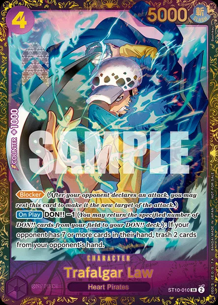 Trafalgar Law, One Piece card ST10-010 — The Three Captains set