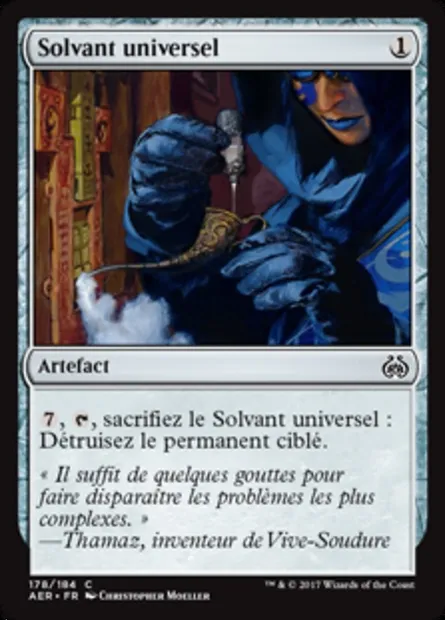 Solvant universel, carte Magic AER 178 — extension La révolte éthérique