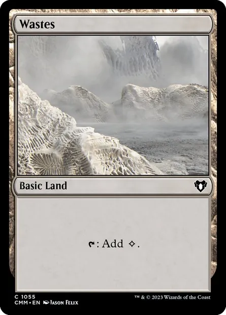 Wastes, Magic card CMM 1055 — Commander Masters set