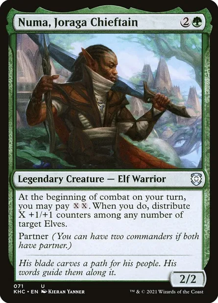 Numa, Joraga Chieftain, Magic card KHC 71 — Kaldheim Commander set