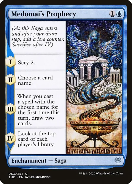 Medomai's Prophecy, Magic card THB 53 — Theros Beyond Death set