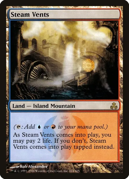 Steam Vents, Magic card GPT 164 — Guildpact set