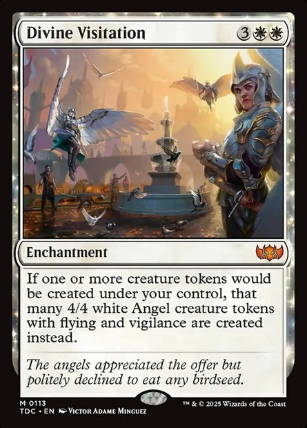 Divine Visitation, Magic card TDC 113 — Tarkir: Dragonstorm Commander set