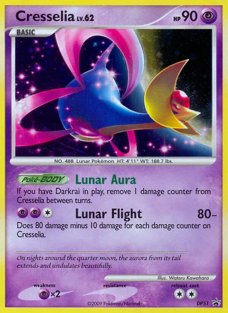 Cresselia, carte Pokémon DP 51 — extension Promo DP