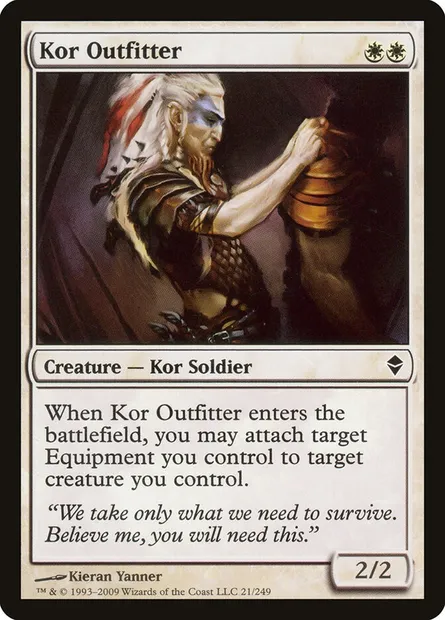 Kor Outfitter, Magic card ZEN 21 — Zendikar set
